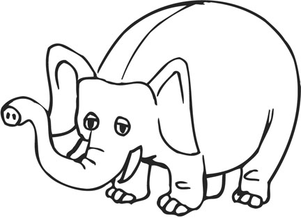 Cartoon Coloring Pages Phant Kelompok Bermain Alia Mewarnai Gajah Gambar